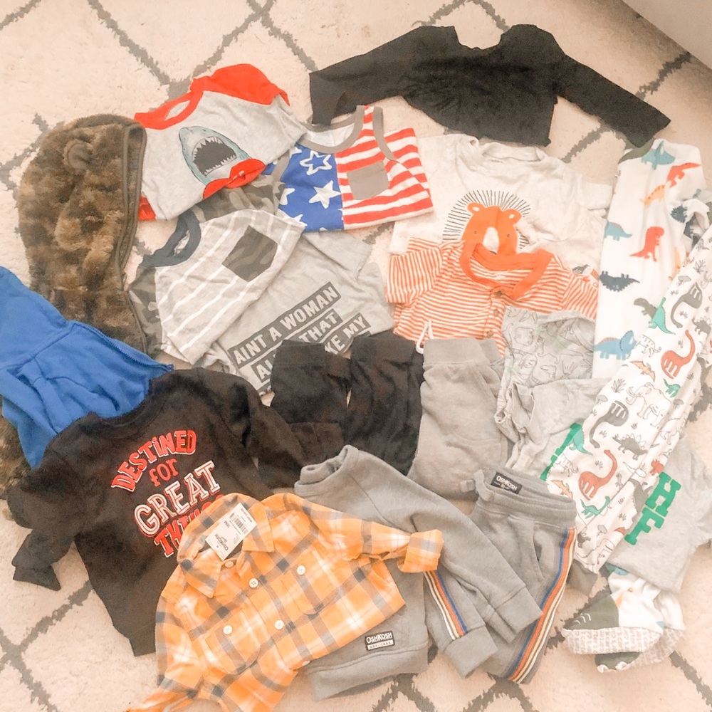 Baby Boy Fall Clothes Bundle, Carter’s, Cat & Jack
